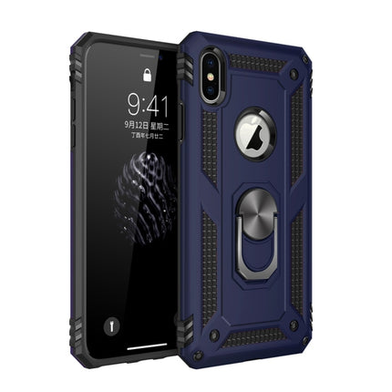 Para iPhone X/XS Sergeant Armor Funda protectora a prueba de golpes de TPU + PC con soporte giratorio de 360 ​​grados, para iPhone X/XS
