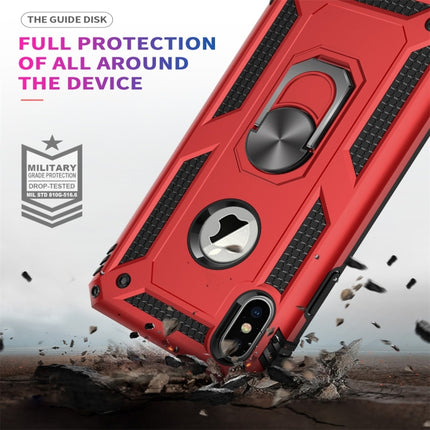 Para iPhone X/XS Sergeant Armor Funda protectora a prueba de golpes de TPU + PC con soporte giratorio de 360 ​​grados, para iPhone X/XS