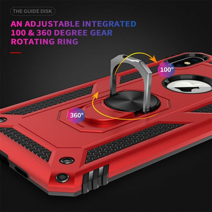 Para iPhone X/XS Sergeant Armor Funda protectora a prueba de golpes de TPU + PC con soporte giratorio de 360 ​​grados, para iPhone X/XS