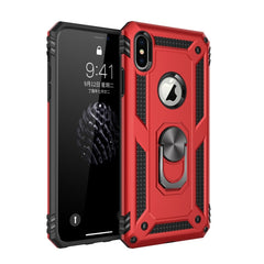 For iPhone X / XS Sergeant Armor Shockproof TPU + PC Protective Case with 360 Degree Rotation Holder, For iPhone X / XS