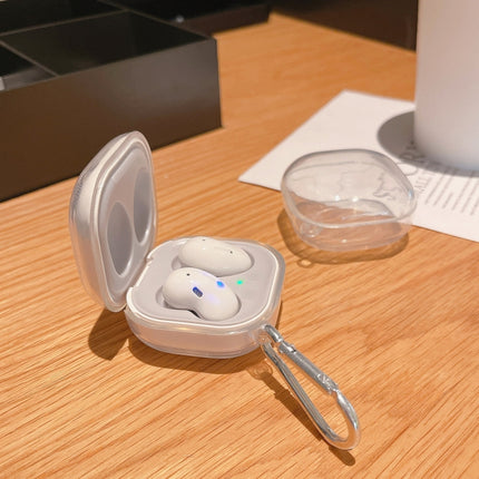 Wireless Earphones Transparent Anti-fall TPU Protective Case with Hook For Samsung Galaxy Buds Live
