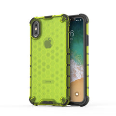 Für iPhone X / XS Stoßfeste Honeycomb PC + TPU-Schutzhülle, für iPhone X / XS