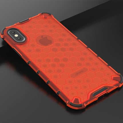 Für iPhone X / XS Stoßfeste Honeycomb PC + TPU-Schutzhülle, für iPhone X / XS