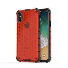 Für iPhone X / XS Stoßfeste Honeycomb PC + TPU-Schutzhülle, für iPhone X / XS