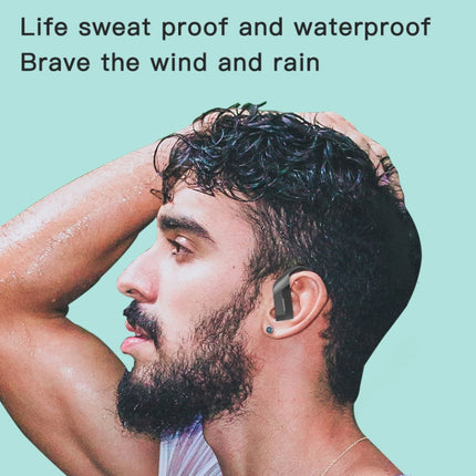 258 Wireless Ear-mounted Bluetooth Earphone with Charging Box & Digital Display, Support Touch & HD Call & Voice Assistant & NFC, MD03 Black, 258 White