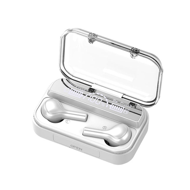 278 TWS External Noise Cancelling Touch Bluetooth Earphone with Charging Box, Support LED Power Digital Display & Breathing Lights & Call & Voice Assistant, 278 Black, 278 White