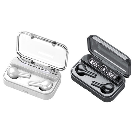 278 TWS External Noise Cancelling Touch Bluetooth Earphone with Charging Box, Support LED Power Digital Display & Breathing Lights & Call & Voice Assistant, 278 Black, 278 White