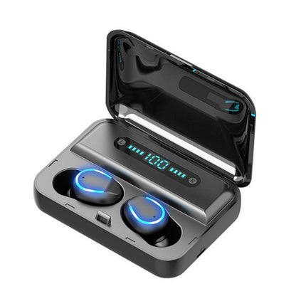 F9-5 Intelligenter Bluetooth-Ohrhörer mit Geräuschunterdrückung und Touch-Funktion mit Ladebox, unterstützt LED-Stromanzeige mit drei Bildschirmen und HD-Anrufen sowie Powerbank und Siri, F9-5 Schwarz, F9-5 Weiß