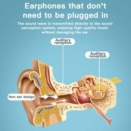 G1 Bluetooth 5.0 Wireless Ear-mounted Sports Bone Conduction Earphone, G1(Black)