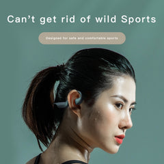 G100 Bluetooth 5.0 Wireless Ear-mounted Sports Waterproof Bone Conduction Earphone, G100