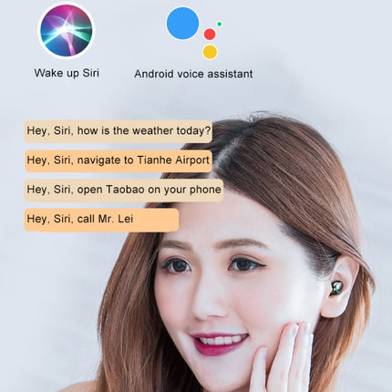 F9-5C Three-screen Digital Display Noise Reduction Bluetooth Earphone, F9-5C without Strap Black, F9-5C without Strap White