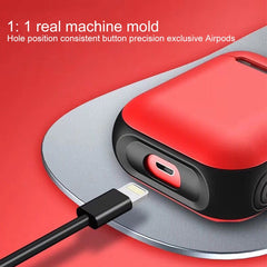 Frosted Rubber Paint + PC Bluetooth Earphones Case Anti-lost Storage Bag for Apple AirPods 1/2