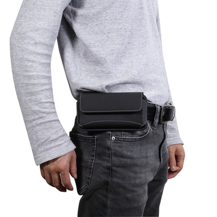 Männer Universal Oxford Tuch tragbare Handy Hüfttasche Ledertasche für 5,2 Zoll oder darunter Smartphones