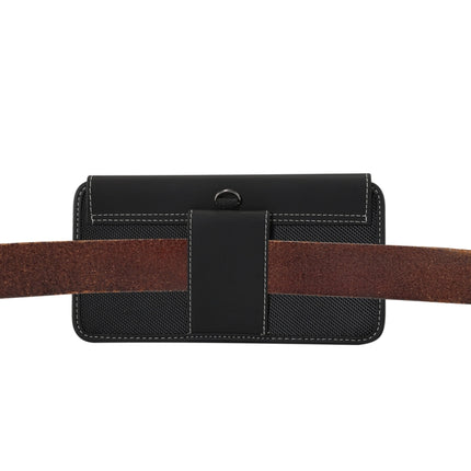 Männer Universal Oxford Tuch tragbare Handy Hüfttasche Ledertasche für 5,2 Zoll oder darunter Smartphones