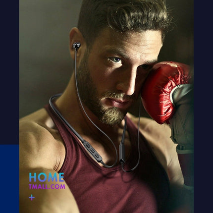 Auriculares deportivos Bluetooth 5.1 con cable redondo para montar en el cuello y función magnética, color negro, rojo, azul cielo y blanco