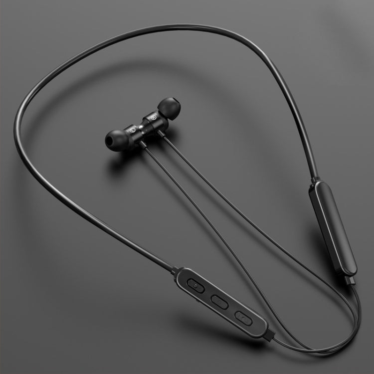 Bluetooth 5.1 Rundkabel-Bluetooth-Sportkopfhörer mit Nackenbügel und Magnetfunktion, Schwarz, Rot, Himmelblau, Weiß