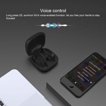 b10 TWS Bluetooth 5.0 Hanging Ear Wireless Bluetooth Sports Earphone with Magnetic Charging Box, Support Call & Siri & Charging Box Wireless Charging, b10