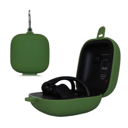 Estuche protector de silicona de color sólido para auriculares inalámbricos Bluetooth Beats Powerbeats Pro, verde hierba, gris, violeta claro, verde menta, violeta, rojo, rojo vino, negro, amarillo, azul oscuro, rosa, azul grisáceo