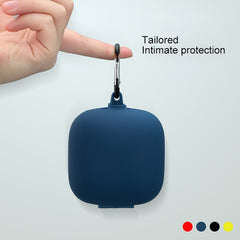 Solid Color Silicone Wireless Bluetooth Earphone Protective Case for Beats Powerbeats Pro, Purple, Red, Wine Red, Black, Yellow, Dark Blue, Pink, Gray Blue, Grass Green, Grey, Light Purple, Mint Green