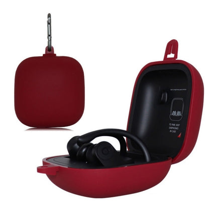 Estuche protector de silicona de color sólido para auriculares inalámbricos Bluetooth Beats Powerbeats Pro, verde hierba, gris, violeta claro, verde menta, violeta, rojo, rojo vino, negro, amarillo, azul oscuro, rosa, azul grisáceo