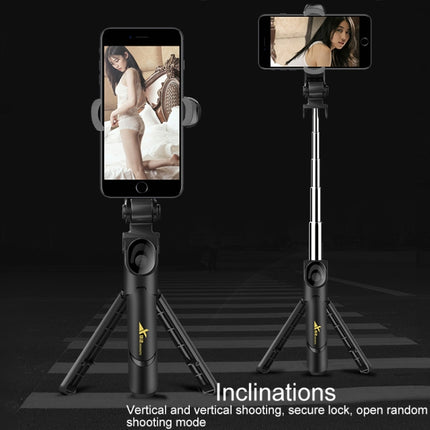 XT-09 Multi-function Live Broadcast Mobile Bluetooth Self-timer Pole Tripod