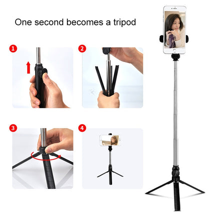 XT10 Multi-function Mobile Live Broadcast Bluetooth Self-timer Pole Tripod
