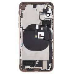 Battery Back Cover Assembly (with Side Keys & Speaker Ringer Buzzer & Motor & Camera Lens & Card Tray & Power Button + Volume Button + Charging Port + Signal Flex Cable & Wireless Charging Module) for iPhone XS