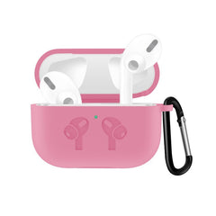 For AirPods Pro Silicone Flip Cover Earphone Protective Case with Anti-drop Buckle, Purple, Red, Black, Baby Blue, Coffee, White, Dark Blue, Yellow, Pink, Green, Grey, Light Pink, Watermelon Red, Light Purple