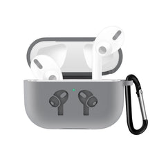 For AirPods Pro Silicone Flip Cover Earphone Protective Case with Anti-drop Buckle, Purple, Red, Black, Baby Blue, Coffee, White, Dark Blue, Yellow, Pink, Green, Grey, Light Pink, Watermelon Red, Light Purple
