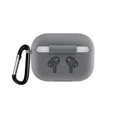 Funda protectora de silicona con tapa abatible para auriculares AirPods Pro con hebilla anticaídas, rojo, negro, celeste, café, blanco, azul oscuro, amarillo, rosa, verde, gris, rosa claro, rojo sandía, violeta claro, violeta