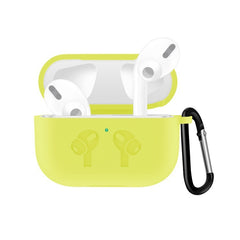 For AirPods Pro Silicone Flip Cover Earphone Protective Case with Anti-drop Buckle, Purple, Red, Black, Baby Blue, Coffee, White, Dark Blue, Yellow, Pink, Green, Grey, Light Pink, Watermelon Red, Light Purple