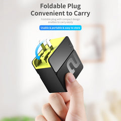 ROCK RWC-0440 18W QC4.0 / QC3.0 / FCP Dual USB + PPS / PD3.0 / PD2.0 / FCP Dual USB-C / Type-C Interface Travel Charger with Foldable Plug, Chinese Plug, 4-Port Chinese Plug