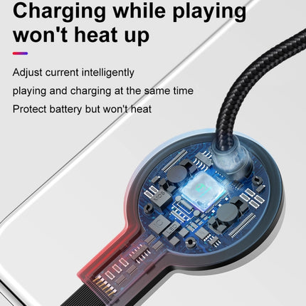 Mcdodo CA-5950 Razer Series 180 Degree Elbow Design Gaming 8 Pin to USB Cable with 7 Colors Breathing Light, Length: 1.2m