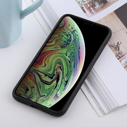 Für iPhone X / XS, stoßfeste, einfarbige TPU-Hülle mit flüssigem Silikongefühl, iPhone XS / X, iPhone XS / S