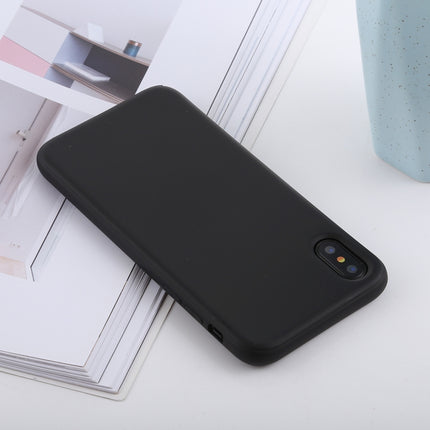 Für iPhone X / XS, stoßfeste, einfarbige TPU-Hülle mit flüssigem Silikongefühl, iPhone XS / X, iPhone XS / S
