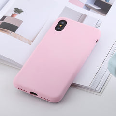 For iPhone X / XS Shockproof Solid Color Liquid Silicone Feel TPU Case, iPhone XS / X, iPhone XS / S