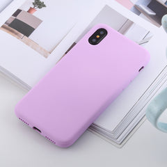 For iPhone X / XS Shockproof Solid Color Liquid Silicone Feel TPU Case, iPhone XS / X, iPhone XS / S