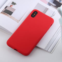 For iPhone X / XS Shockproof Solid Color Liquid Silicone Feel TPU Case, iPhone XS / X, iPhone XS / S