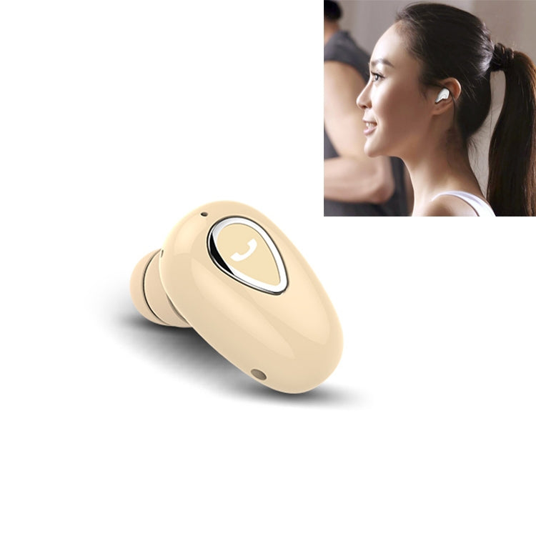 YX01 Auricular inalámbrico Bluetooth 4.1 resistente al sudor, compatible con conexión de memoria y llamadas HD, color negro, color carne, oro rosa, plata y blanco