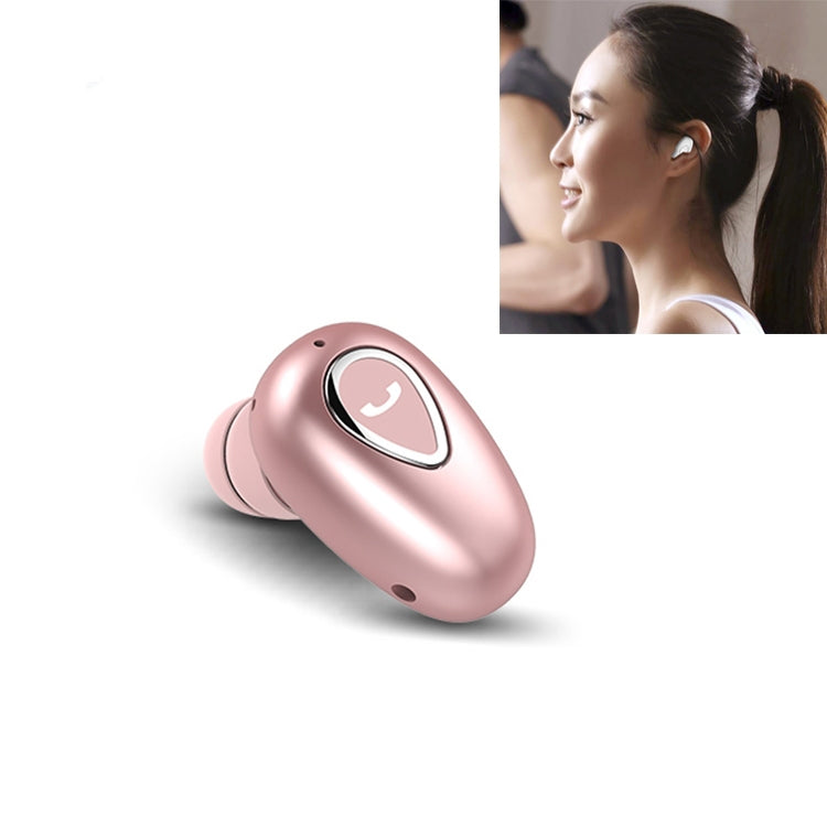 YX01 Auricular inalámbrico Bluetooth 4.1 resistente al sudor, compatible con conexión de memoria y llamadas HD, color negro, color carne, oro rosa, plata y blanco