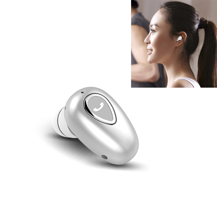 YX01 Auricular inalámbrico Bluetooth 4.1 resistente al sudor, compatible con conexión de memoria y llamadas HD, color negro, color carne, oro rosa, plata y blanco