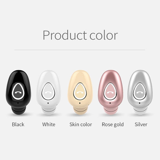 YX01 Sweatproof Bluetooth 4.1 Wireless Bluetooth Earphone, Support Memory Connection & HD Call, Black, Flesh Color, Rose Gold, Silver, White