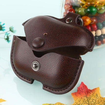 Funda protectora para auriculares AirPods Pro de piel sintética con textura de lichi y gancho para AirPods Pro