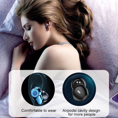 A6 TWS Bluetooth 5.0 Auriculares inalámbricos con Bluetooth táctil con caja de carga y pantalla digital inteligente LED, compatible con asistente de voz y conexión de memoria y llamada HD, A6 negro, A6 azul, A6 plateado