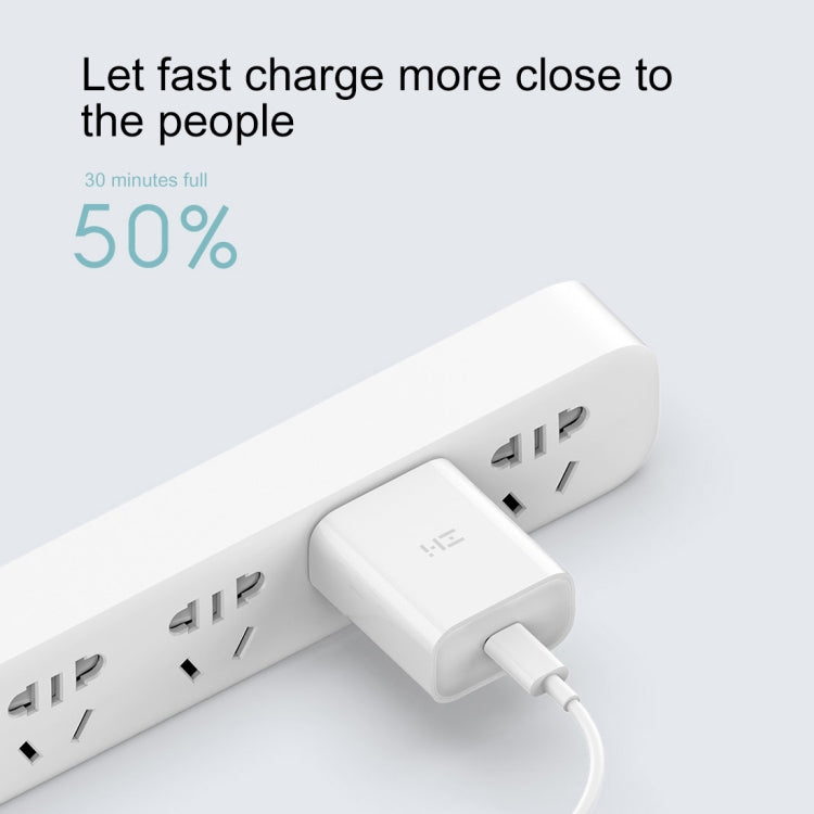 Original Xiaomi Youpin ZMI 20W Quick Charger Power Adapter with Type-C / USB-C to 8 Pin Charging Cable, US Plug