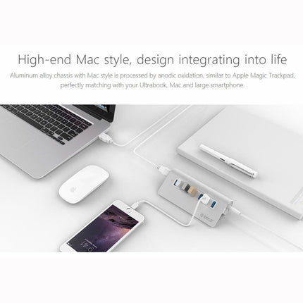 ORICO M3H7-V1 Aluminum Alloy 7 USB 3.0 Ports HUB with 30W Power Adapter