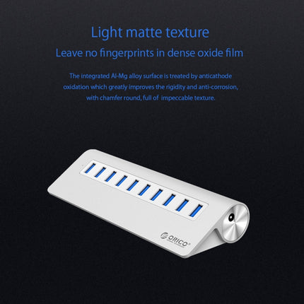ORICO M3H10-U3-V2 Aluminum Alloy 10 USB 3.0 Ports HUB