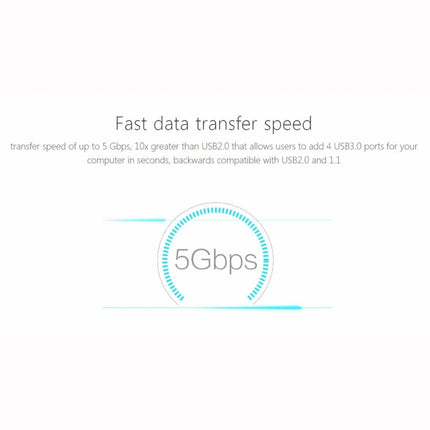 ORICO M3H4-V1 Aluminum Alloy 4 USB 3.0 Ports HUB, M3H4-V1