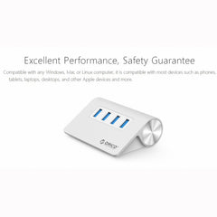 ORICO M3H4-V1 Aluminum Alloy 4 USB 3.0 Ports HUB, M3H4-V1