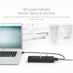 ORICO P10-U2-V1 10 USB 2.0 Ports HUB, Specification: EU Plug, USB 2.0